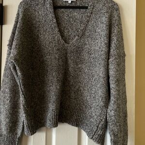 Michael Stars Multi Tweed V-Neck Sweater